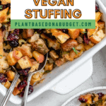 pin for The Best Vegan Stuffing