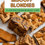 pin for Vegan Biscoff Blondies