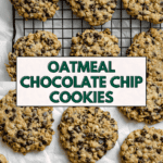 pin for Vegan Oatmeal Chocolate Chip Cookies