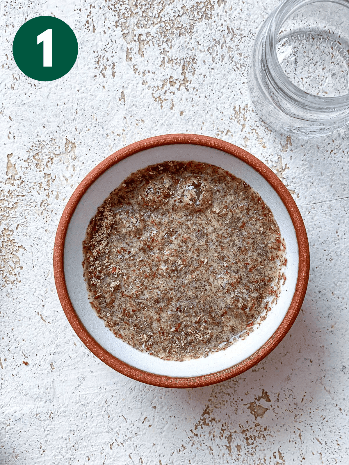 flaxseed mixture in bowl