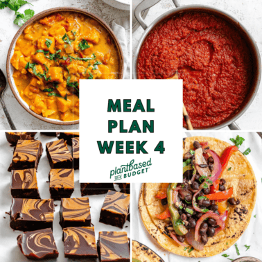 Week 4 meal plan graphic