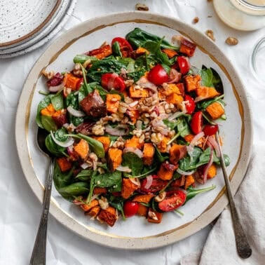 completed Sweet Potato Salad on a plate