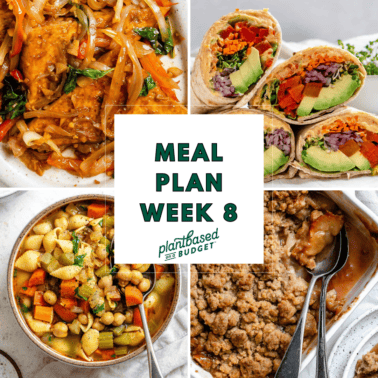 graphic for Week 8 Meal Plan