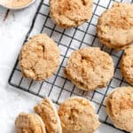 completed Apple Pie Cookies on a cooling rack